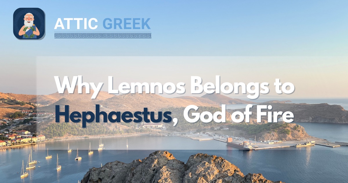 Hephaestus and the island of Lemnos in Greek mythology